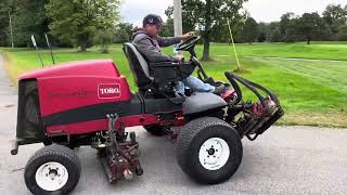 TORO REELMASTER 5410 D DIESEL MOWER LOT 1001 HICKORY NUT GOLF COURSE AUCTION 2023 [upl. by Aleece180]