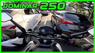 Test Ride INSANO com a DOMINAR 250 na Marginal Pinheiros [upl. by Halyk704]