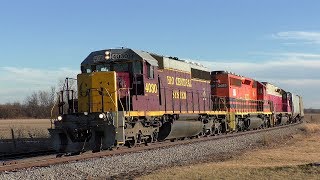 Chasing OHCR 4030 SD402 leading IORY train LSL [upl. by Yecart941]