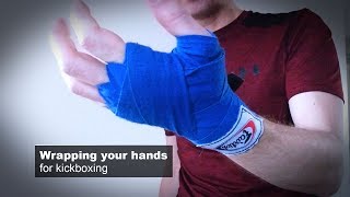 How to wrap your hands for kickboxing [upl. by Legin955]