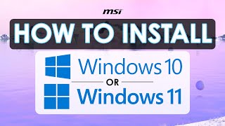 How to Perform a Clean Install of Windows 10  Windows 11  MSI [upl. by Oremoh]