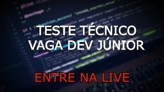 Programando TESTE TÉCNICO para VAGA FULLSTACK JR [upl. by Elspet]