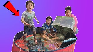 WE FILLED OUR ENTIRE POOL WITH SLIME [upl. by Laurence]