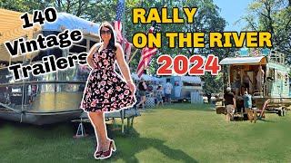 Explore Rally On The River Vintage Traile Rally 2024 Caravans RVs Campers [upl. by Barty234]