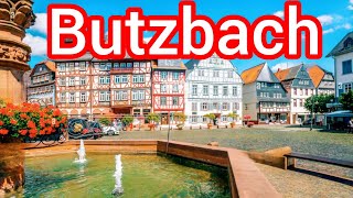 Butzbach City Germany 🇩🇪 Walking tour 4k video [upl. by Lacee534]