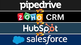 6 BEST CRM Softwares 2024 Salesforce Vs Zoho CRM Vs HubSpot Vs Pipedrive [upl. by Ellerd]