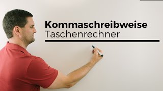 Kommaschreibweise und wissenschaftliche Notation beim Taschenrechner Casio fx [upl. by Blanka]