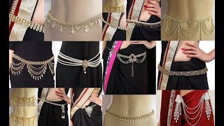 kamarbandh designs  Beautiful Saree Waist Chain Ideas [upl. by Northrup]