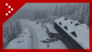 Madonna di Campiglio imbiancata dopo abbondanti nevicate le immagini dal drone [upl. by Eenyaj]