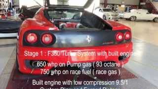 Ferrari SHP700 F360 Turbo kit amp E85 Flex Fuel conversion kit proEFI built Tuned [upl. by Liuqa]