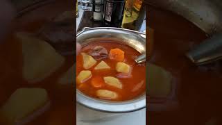 Authentic Hungarian Goulash Gulyás  Travel in 🇭🇺 shorts [upl. by Aniwde]