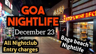 Goa Nightlife  Sinq Night club  Goa Night clubs Entry Fee Charge Titos club Mambos club Maya club [upl. by Blatt]