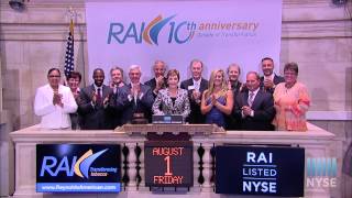 Reynolds American Visits the NYSE to Commemorate the Companys 10th Anniversary of Listing [upl. by Brazee]