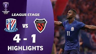 Shanghai Shenhua vs Pohang Steelers 41 Highlights amp Goals  AFC Champions League Elite 202425 [upl. by Daffie]