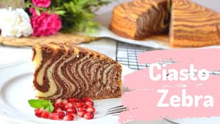 Ciasto Zebra  prosty przepis na pyszną zebrę I Ciastkożercy 🍰❤️👌 [upl. by Nyliak]