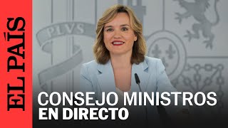 DIRECTO  El Consejo de Ministros aprueba el pliego de condiciones para el convenio de Muface [upl. by Ammej151]