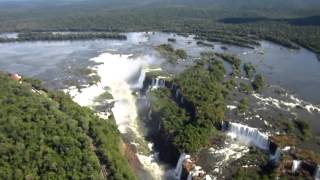 Vista aerea Cataratas Iguazu  Iguazu Falls from air  HD [upl. by Hazlett]