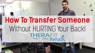 Physical Therapy Transfer Training  How To Transfer From Wheelchair To Bed [upl. by Rennie]