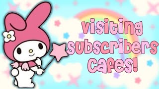 Visiting Subscribers Cafes  Roblox My Hello Kitty Cafe IdeasTours  Riivv3r [upl. by Honig]