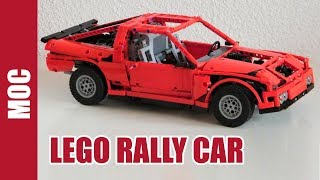 Lego Technic  All Wheel Drive Rally Car [upl. by Anemolihp617]