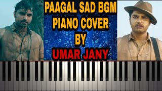 Paagal Movie Emotional Sad Bgm  Ee Single Chinnode Piano Cover by Umar Jany  Radhan  Vishwak Sen [upl. by Nitsruk]