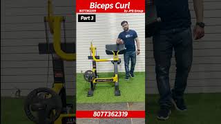 Biceps preacher curl machine  Plate loaded biceps curl Machine by janfinessgroup Part3 [upl. by Elyssa]