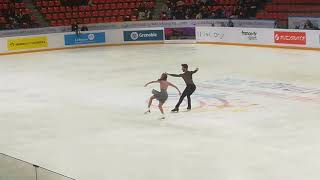 Gabriella Papadakis Guillaume Cizeron Practice  Grand Prix Grenoble  24112018 [upl. by Orion]