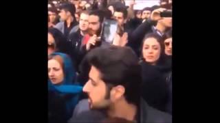 Iran Tehran 16 Nov 2014 Funeral of Iranian pop Singer Morteza Pashaei [upl. by Lewert]