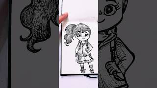 DIV cartoon character easy drawing ideas art drawing viralvideo status shorts bts youtube [upl. by Sierra]