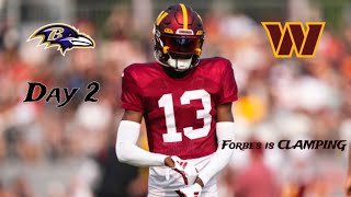 Commanders vs Ravens Day 2 Joint Practice Highlights Emmanuel Forbes SHUTDOWN 🔒👀 [upl. by Bernetta]