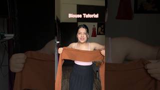 DIY blouse diy blouse dupatta fashionideas fashionhacks explore youtubeshorts riya14 [upl. by Orelu]