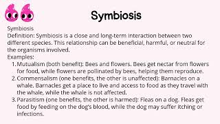 What is Symbiosis UrduHindi [upl. by Rotciv480]