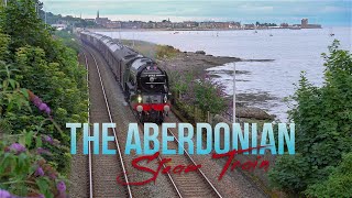 The ABERDONIAN Steam Train passing through Dundee Scotland [upl. by Loraine3]