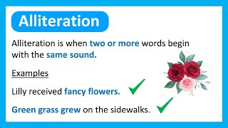 What is ALLITERATION  Learn with Examples [upl. by Marian]