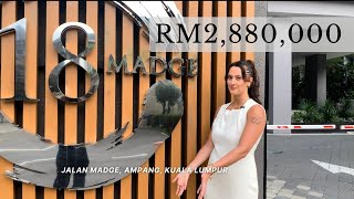 KUALA LUMPUR LUXURY APARTMENT  18 MADGE FOR SALE [upl. by Anilecram]