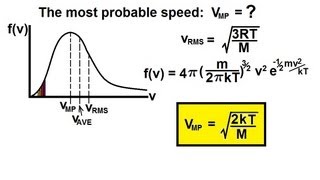 Physics 32 Kinetic Theory of a Gas 7 of 10 The Maxwell Boltzmann Distribution [upl. by Granthem64]