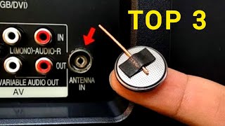 TOP 3 DIY Antennas Using a Battery and Coaxial Cable [upl. by Feola]