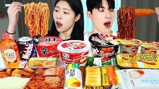 ASMR MUKBANG 편의점 직접 만든 불닭 떡볶이 치킨 김밥 소세지 먹방 amp 레시피 FRIED CHICKEN AND Tteokbokki EATING [upl. by Chantalle239]