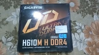 Gigabyte H610M H DDR4 12th Gen Motherboard Unboxing Video [upl. by Notrub]