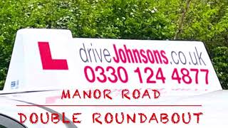 BLETCHLEY TEST ROUTE  MANOR ROAD DOUBLE ROUNDABOUT [upl. by Amaryl]