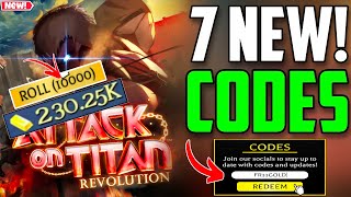 NEW CODES ⚠️ATTACK ON TITAN REVOLUTION ROBLOX CODES 2024  ATTACK ON TITAN CODES 2024 [upl. by Aryaz243]