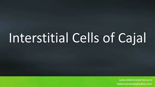 How to pronounce quotInterstitial Cells of Cajalquot [upl. by Nogam]