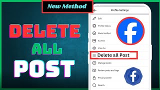 How to Delete ALL POSTS on Facebook 2024 Android amp iOS  Remove All Facebook Post in One Click [upl. by Onateag]