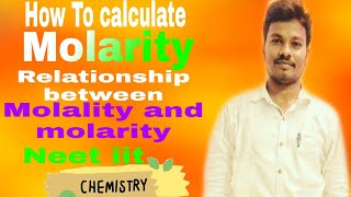 How To calculate molarity and derivation of molarity in chemistry [upl. by Swanhildas]