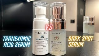 Battle SKINTIFIC TRANEXAMIC ACID VS DARKSPOT SERUM Bagusan Mana [upl. by Fenwick]