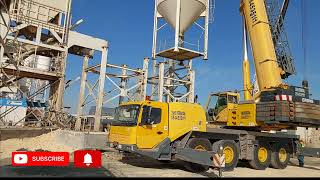 Grove GMK 4100L 100 Ton Crane  First Silo [upl. by Burnett]