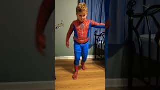 Perfect Spiderman pose spiderman Masontoyfun like and subscribe [upl. by Yrreiht547]