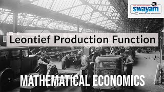 Leontief Production Function  Mathematical Economics [upl. by Inman]