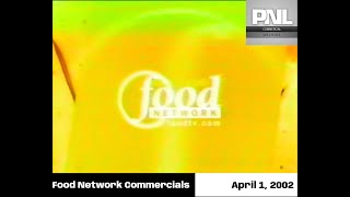 Food Network commercials  April 1 2002 [upl. by Esilehs358]