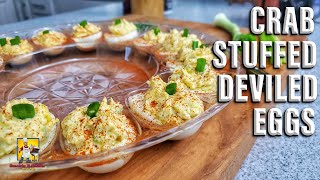 Crab Stuffed Deviled Eggs [upl. by Jedd]